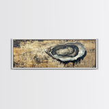 Extra Wide Panoramic Print of an Oyster, Wabi Sabi Minimalist Wall Art, Kitchen Home Decor, Kitchen Art, Wall Art for Dining Room