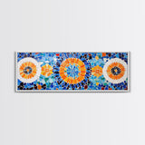 Mosaic Style Abstract Art Print, Sunflowers Mosaic Print, Floral Decor, Flower Abstract Art, Mosaic Wall Art Print, Sunflower Painting