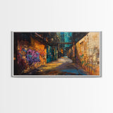 Graffiti Print Urban Decor, Cyberpunk Cityscape Wall Art, Urban Area Decay, Home Decor, Graffiti Photos, Philadelphia Print