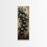 Canvas Print Fig Painting Still Life Rustic Kitchen Art Farmhouse Decor Botanical Print Food Review Wall Art