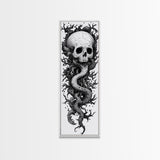 Cosmic Horror Wall Art Framed Canvas Print, Skull Art, Skull Painting Print, Skull Wall Art, Halloween Decor