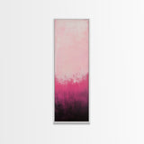 Gradient Pink Ombre Framed Canvas Print Light Pink Abstract Wall Art Bedroom or Living Room Coastal Cowgirl Aesthetic