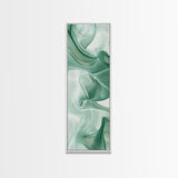 Abstract Green Canvas Print, Botanical Wall Art, Whimsical Minimalist Sage Artwork, Moody Decor for Bedroom or Guest Room, Gift Idea