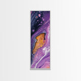 Abstract Purple Swirl, moody art, pink abstract art, sacred geometry wall art, therapy art, framed canvas print, living room art