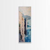 Ireland Painting, Coastal Landscape Art, Seascape Painting, Framed Canvas Print, Nautical Wall Art, Blue and Green Wall Art