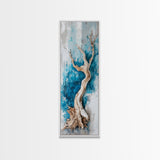Gnarled tree, birch tree painting, Joshua tree art, pine tree art, rustic decor, farmhouse art, framed canvas print, moody art