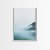 Misty Waters, Lake Tahoe Art, Moody Art, Coastal Landscape, Nautical Wall Art, Wabi Sabi Art, Minimalist Art, Canvas Print