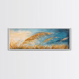 Golden Wheat in the Wind, Rustic Autumn Nature Wall Art, Warm Earthy Landscape Painting, Farmhouse Fall Decor, Cozy Home Artwork