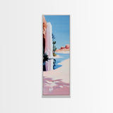 Desert Reflection, Pink Landscape, Minimalist Art, Canvas Print, Southwest Wall Art, Boho Decor, Modern Home, Living Room Art