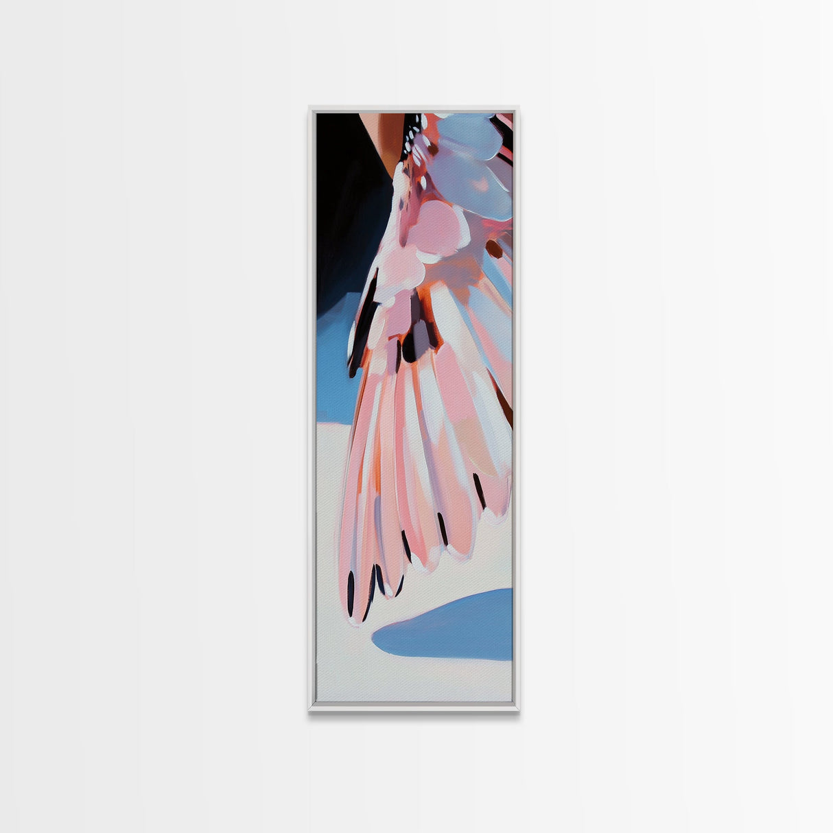 Butterfly Wing, Soft Pastel Art, Nature Inspired, Canvas Print, Modern Wall Decor, Feminine Aesthetic, Bedroom Wall Art, Boho Minimalist