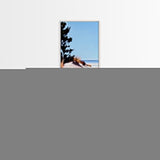 Ocean Walkway, Dunes and Shadows, Coastal Serenity, Soft Light, Framed Canvas Print, Living Room Wall Art, Beach House Decor