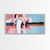 Soft Pink Scrunchie, Feminine Wall Art, Minimalist Pastel, Boho Chic Decor, Modern Abstract, Aesthetic Beauty, Canvas Print, Bedroom