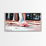 Blush Wedding, Romantic Art, Framed Canvas Print, Elegant Wall Decor, Feminine Painting, Modern Bedroom Art, Minimalist Aesthetic