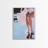 Water Reflection, Elegant, Feminine Art, Dreamy Aesthetic, Soft Pink Tones, Relaxing Home Decor, Modern Minimalist, Canvas Print