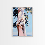 Tree Bark, Nature Wall Art, Minimalist Landscape, Boho Decor, Framed Canvas Print, Rustic Home, Neutral Aesthetic, Office Art