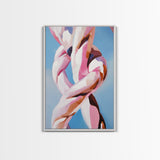 Twisted Form, Abstract Figure, Surreal Art, Modern Minimalist Style, Contemporary Wall Decor, Framed Canvas Print, Office Art