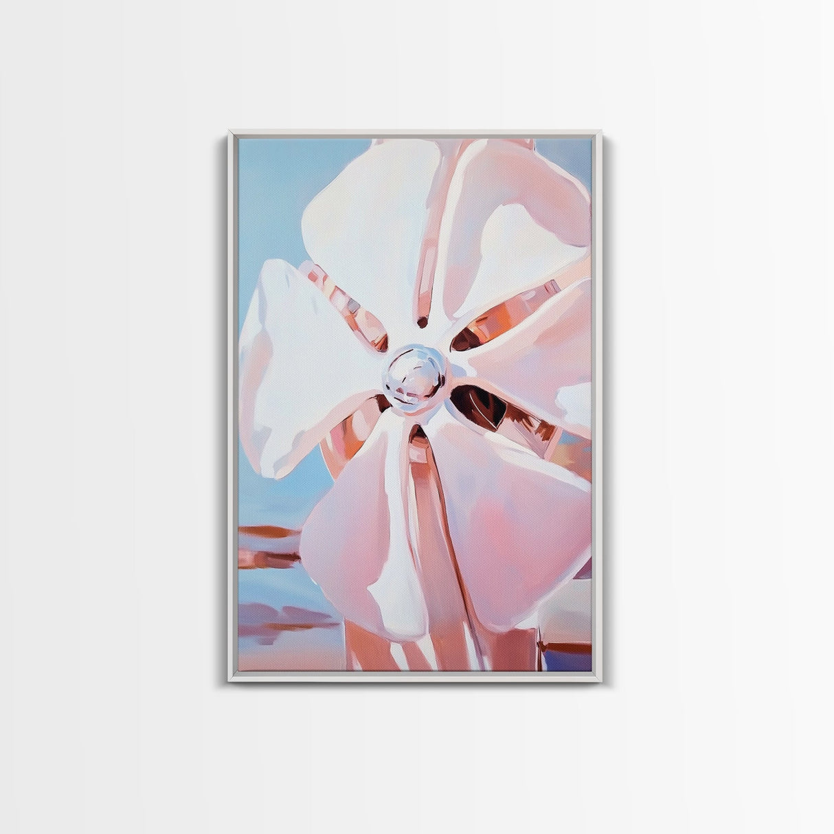 Boat Propeller, Maritime Art, Nautical Decor, Framed Canvas Print, Industrial Aesthetic, Modern Wall Art, Minimalist Home Decor