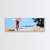 Windy Dunes, beach photography print, modern coastal decor, ocean breeze artwork, minimalist home decor, framed canvas print, boho style