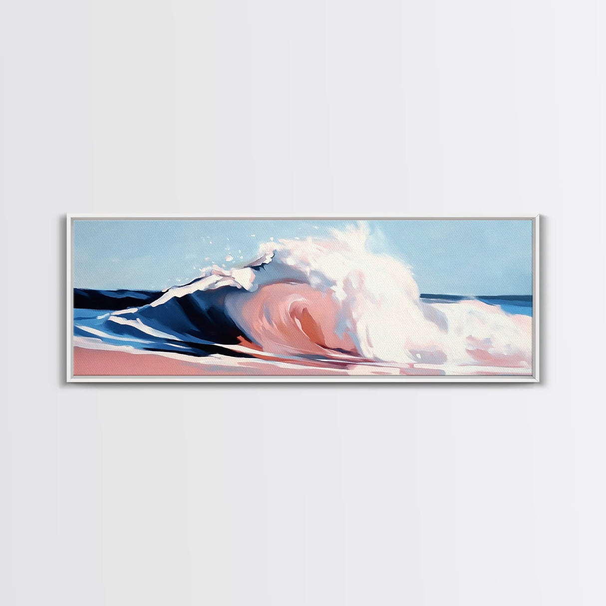 Sea Splash, Surf Art, Coastal Inspiration, Bold Waves, Canvas Print, Modern Ocean Art, Living Room Wall Art, Beach Theme Decor