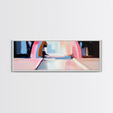Abstract Rainbow Arch, Modern Colorful Art, Vibrant Wall Decor, Playful Aesthetic, Statement Piece, Kids Room Art, Framed Canvas Print
