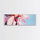 Pink Blossom, Floral Wall Art, Spring Bloom, Bedroom Decor, Pastel Aesthetic, Botanical Print, Framed Canvas Print, Modern Home Decor