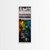 Abstract Mountain, Scenic Landscape, Autumn Colors Art, Canvas Print, Bold Nature Painting, Modern Wall Art, Office Decor