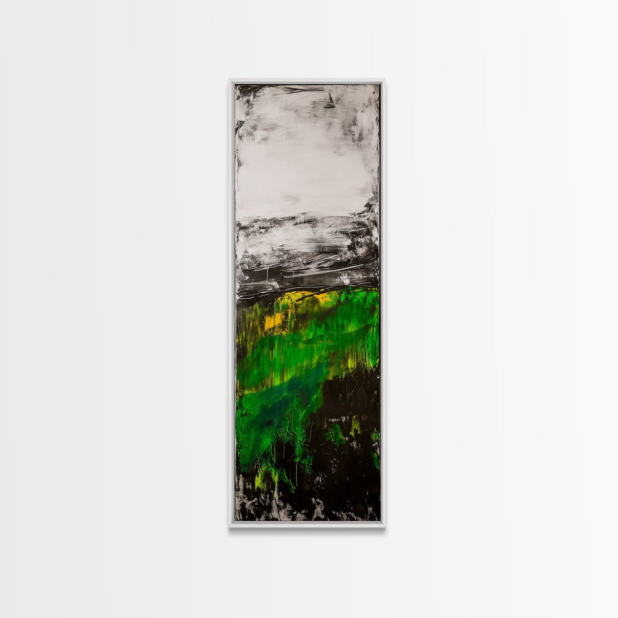 Abstract Meadow, Green Fields, Contemporary Landscape, Nature Inspired Art, Textured Painting, Rustic Wall Decor, Canvas Print