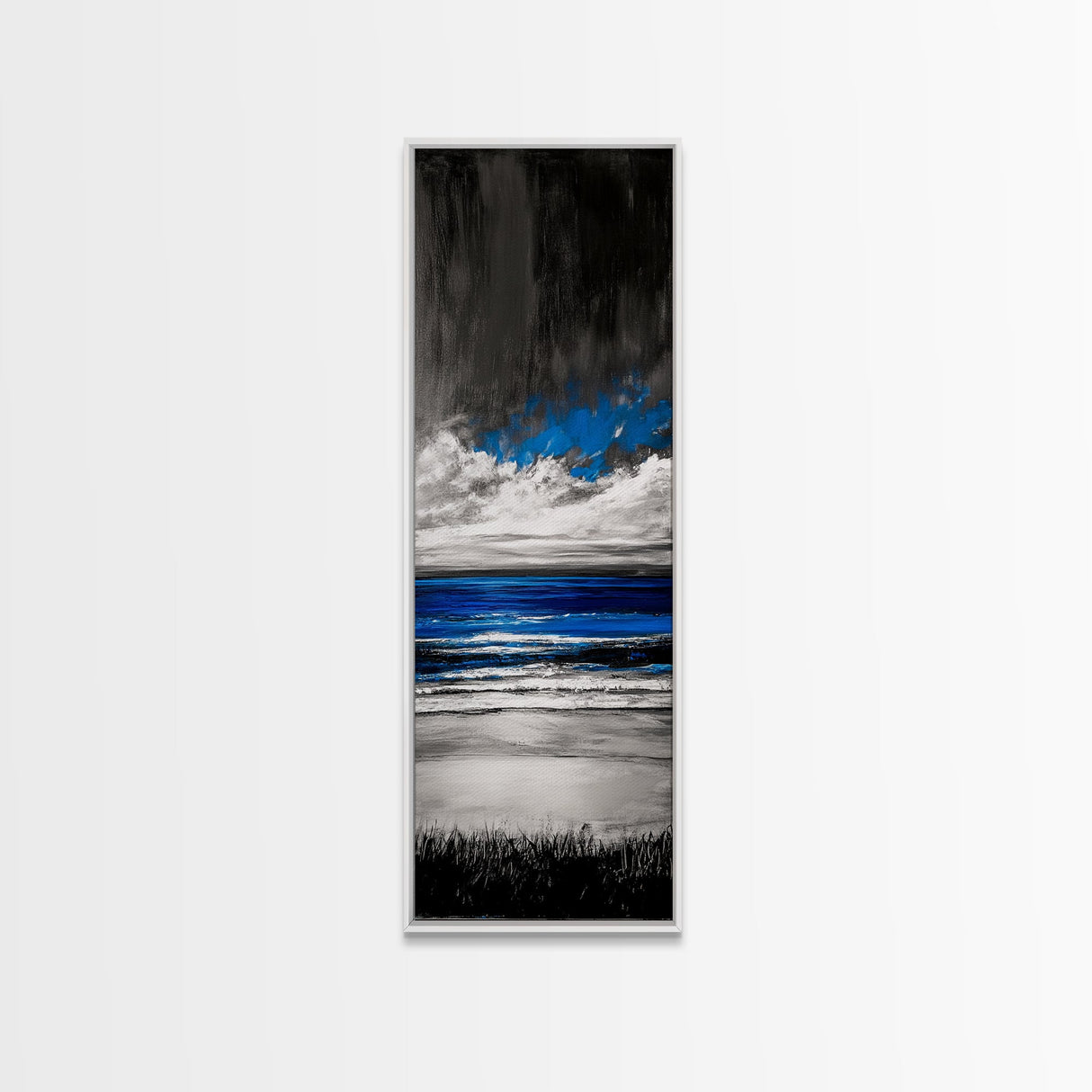 Ocean Waves, Blue Beach Art, Coastal Canvas Print, Modern Wall Art, Large Artwork, Living Room Decor, Ocean Vibes, Contemporary Art