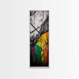 Horse Art, Abstract Equestrian, Rustic Canvas Print, Black White Wall Art, Living Room Artwork, Farmhouse Decor, Modern Western Art