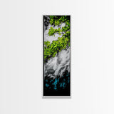 Green Abstract, Nature Inspired, Botanical Art, Canvas Print, Lush Leaves, Modern Home Decor, Office Wall Art, Contemporary Wall Art