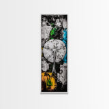 Abstract Mushroom, Black White Art, Modern Wall Decor, Framed Canvas Print, Living Room Art, Minimalist Painting, Unique Gift