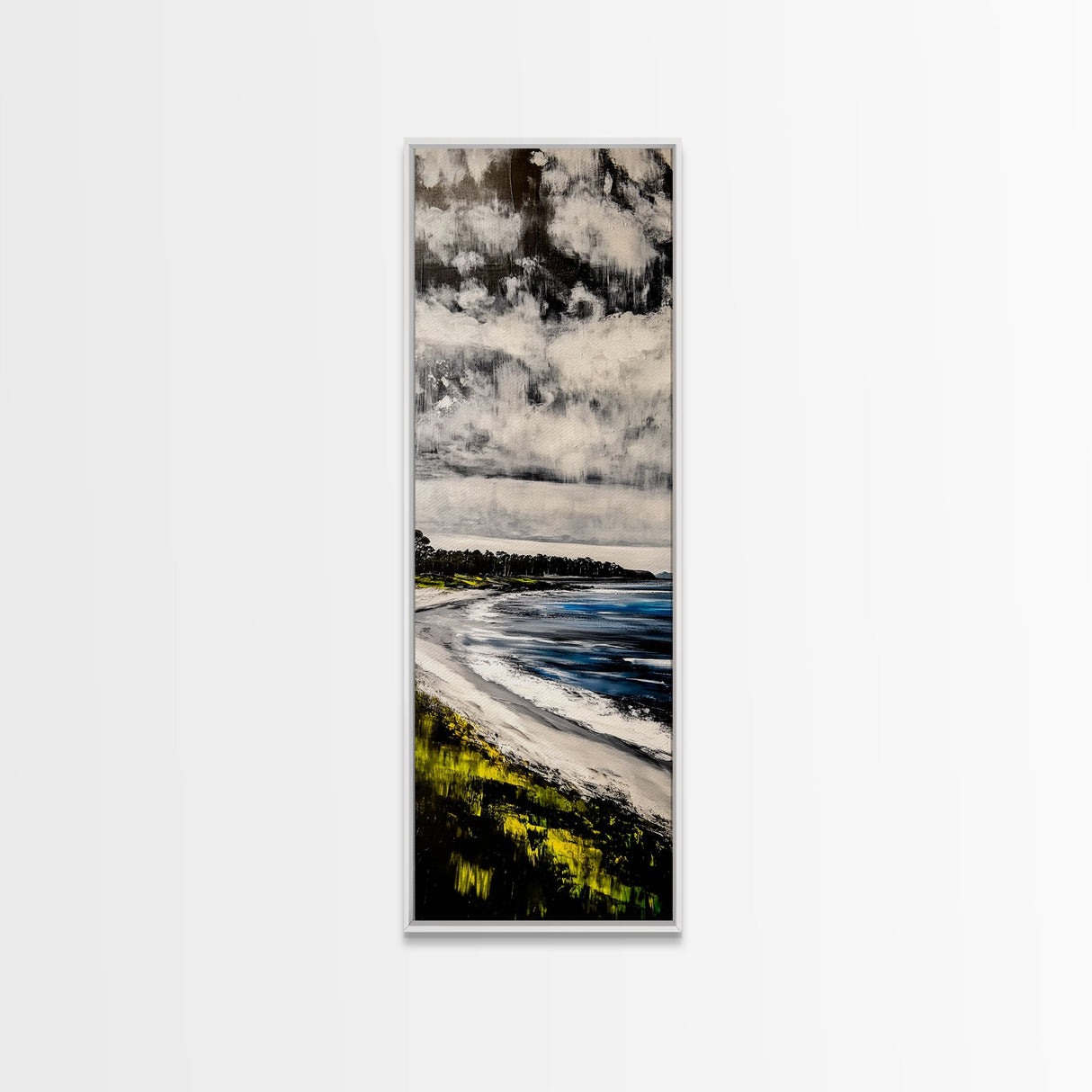 Tropical Beach, Palm Tree Art, Island Vibes, Canvas Print, Coastal Wall Decor, Beach House Art, Relaxing Living Room Art