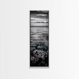Ocean Depths, Coastal Art, Black and White Photography, Canvas Print, Beach Wall Art, Nautical Decor, Ocean Print, Modern Home Decor