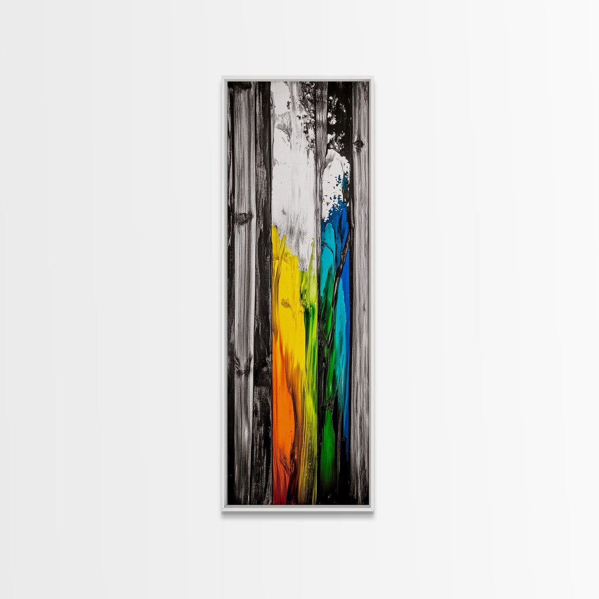 Rustic Wood, Vibrant Texture, Nature Inspired Art, Framed Canvas Print, Farmhouse Decor, Cozy Cabin Artwork, Statement Piece