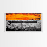 Metal Latch, Rustic, Bold, Abstract, Framed Canvas Print, Industrial Wall Art, Farmhouse Decor, Textured Painting, Unique Wall Accent
