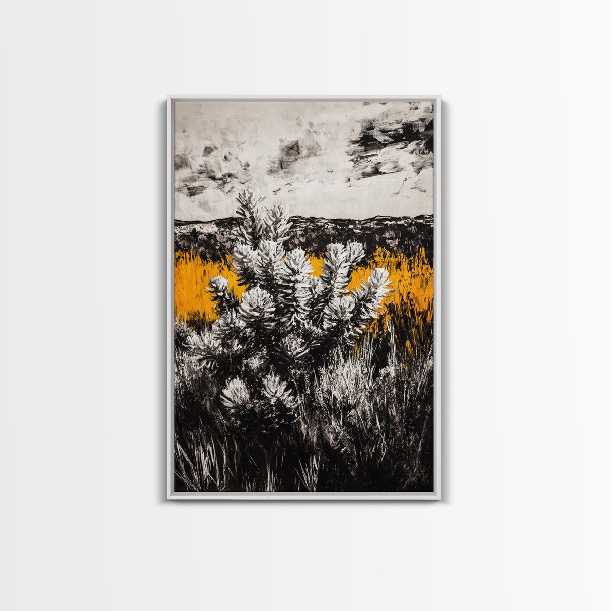 Nature Artwork, Desert Landscape, Western Home Decor, Canvas Print, Rustic Wall Art, Black and White Art, Fall Inspired Artwork