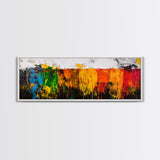 Vibrant Abstract, Colorful Texture, Bold Art, Framed Canvas Print, Boho Wall Art, Modern Home Decor, Statement Painting, Office Art