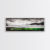Stormy Beach, Coastal Landscape, Black and White, Canvas Print, Large Wall Art, Modern Home Decor, Bedroom Wall Art, Minimalist Aesthetic