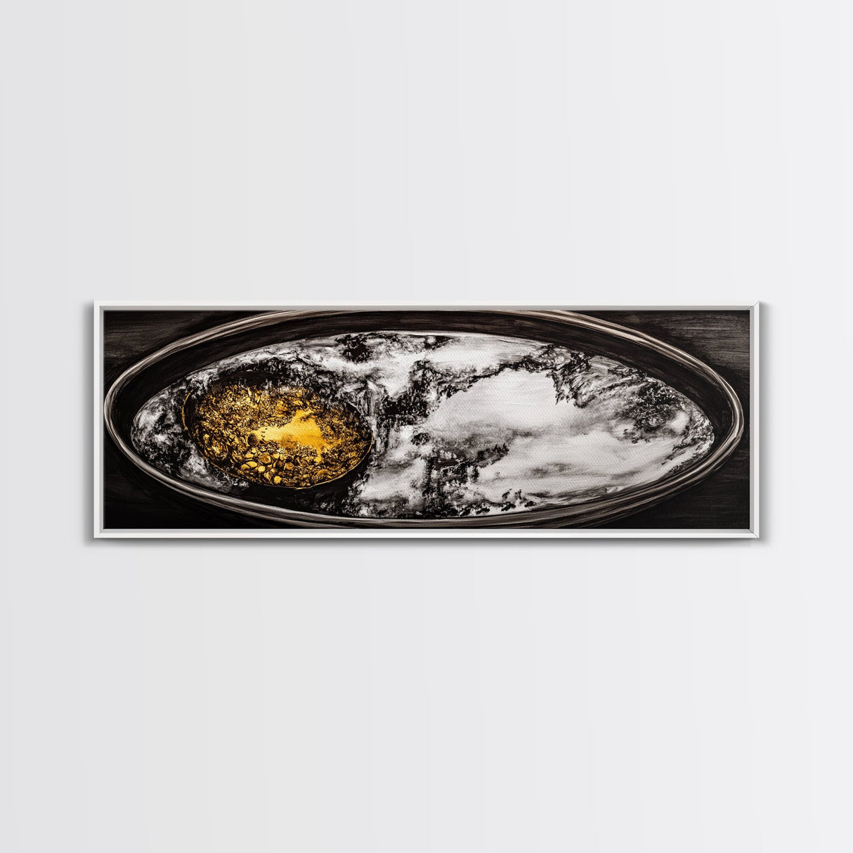 Saturn Rings, Space Art, Planetary Abstract, Canvas Print, Outer Space Decor, Sci-Fi Wall Art, Living Room Art, Celestial Home Decor