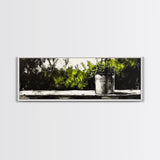 Potted Plant, Botanical Wall Art, Greenery Decor, Modern Minimalist Painting, Nature Inspired Home, Kitchen Wall Print, Canvas Print
