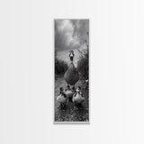 Duck Family, Wildlife Photography, Baby Ducks, Country Style, Canvas Print, Farmhouse Wall Art, Fall Animal Decor, Kids Room Art