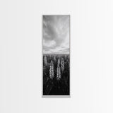 Lupine Field, Blooming Flowers, Meadow Horizon, Framed Canvas Print, Botanical Wall Art, Bedroom Decor, Nature-Inspired, Boho Floral Art