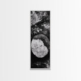 Zen Circle Stone, Forest Texture, Nature Balance, Canvas Print, Rustic Bathroom Decor, Earthy Wall Art, Minimalist Natural Style