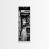 Surfboard Shop Hallway, Rustic Surf Decor, Beach Lifestyle Print, Framed Canvas Print, Man Cave Wall Art, Coastal Boho Vibes, Cabin Wall Art