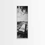 Abandoned Gravestone, Historic Cemetery, Gothic Vibes, Moody Decor, Framed Canvas Print, Halloween Art, Fall Living Room Art, Living Room Art