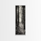 Forest Trail, Woodland Path, Light Through Trees, Nature Escape, Canvas Print, Cabin Wall Art, Cozy Autumn Home Decor, Bedroom Artwork