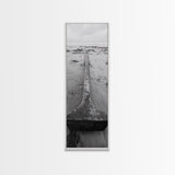 Anchor in Sand, Washed Shoreline, Ocean Metal, Canvas Print, Rustic Coastal Wall Art, Nautical Bedroom Print, Living Room Decor