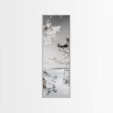 Tranquil Beach Walk, Coastal Pathway Print, Ocean Escape Wall Art, Entryway or Hall Decor, Framed Canvas Print, Serene Natural Style