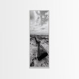 Shotgun Beach, Western Art, Coastal Edge, Canvas Print, Masculine Wall Decor, Cabin Style, Rustic Photography, Dramatic Sky