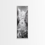 Ocean Escape, Cliff Swim, Travel Photography, Freedom Moment, Canvas Print, Minimalist Wall Art, Bathroom Decor, Beach House Art